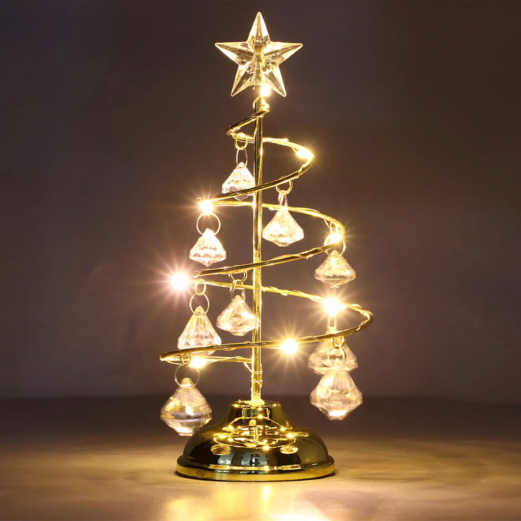 Crystal LED Christmas Tree Night Light