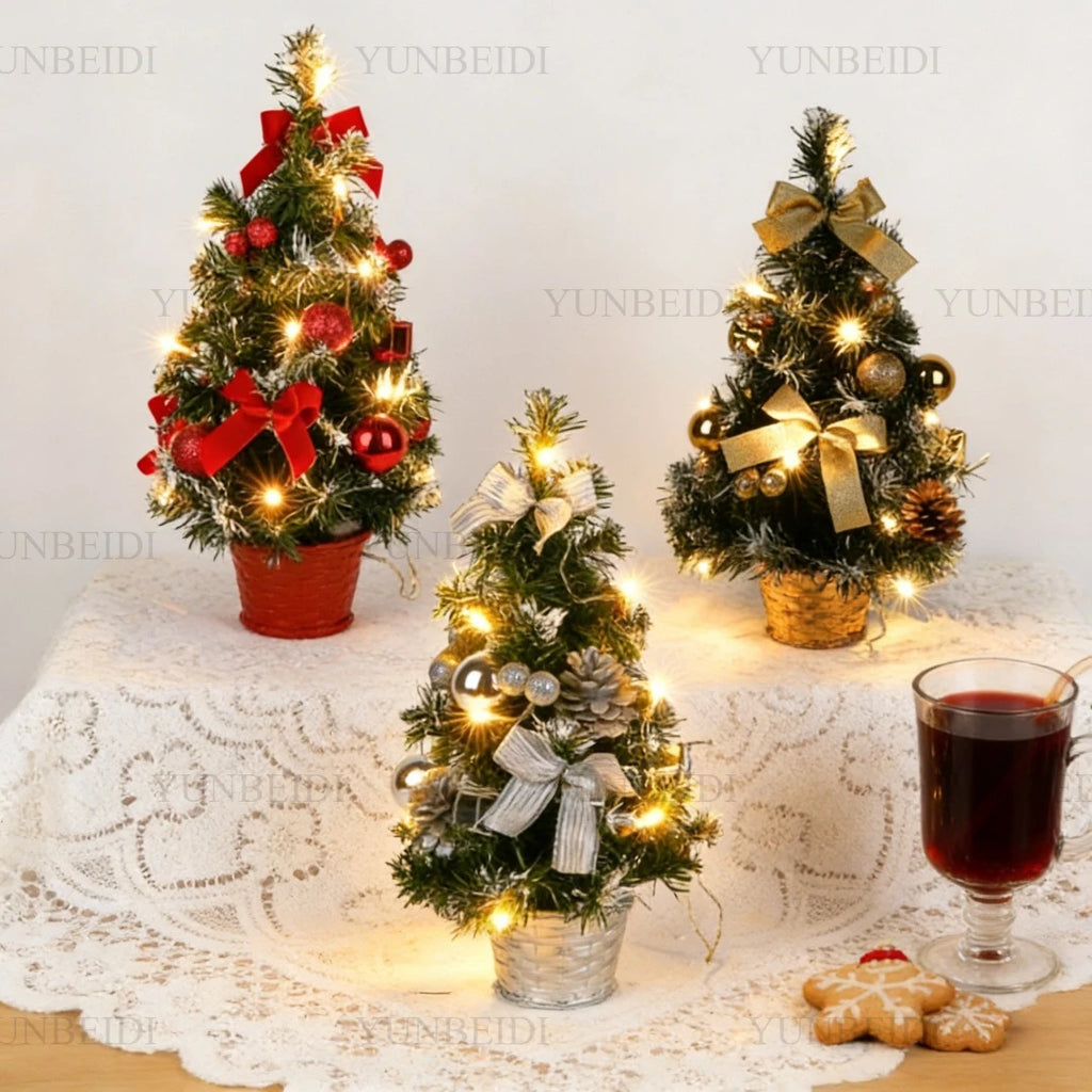 40cm Mini Artificial Christmas Tree with LED Lights