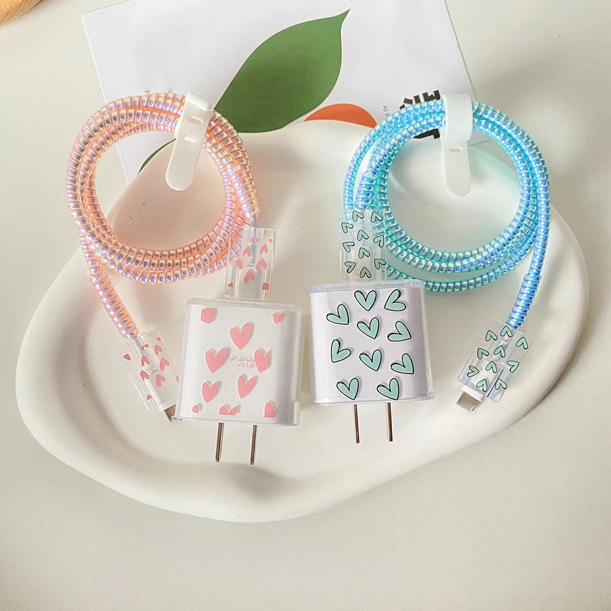 LUXE LINE 4-in-1 iPhone Charger & Cable Protector Set