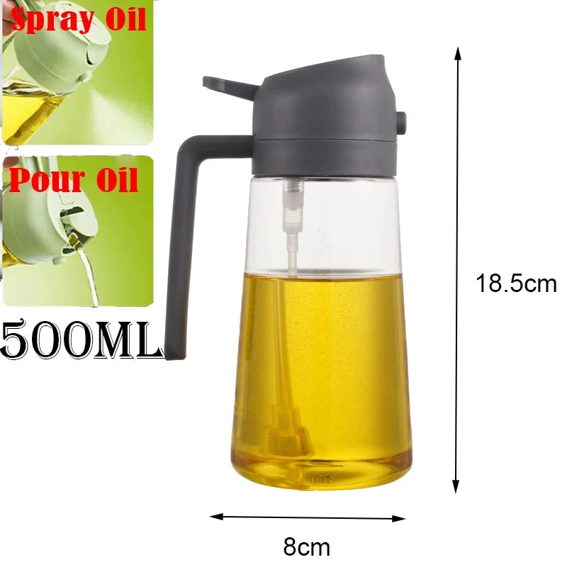 2-in-1 Oil Dispenser & Spray Bottle 500ml