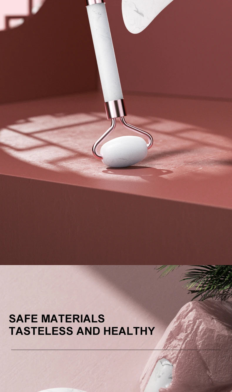 LUXE LINE Facial Roller & Gua Sha Massage Tool