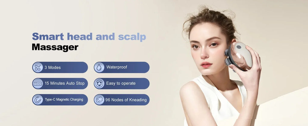 LUXE LINE Electric Scalp Massager Handheld
