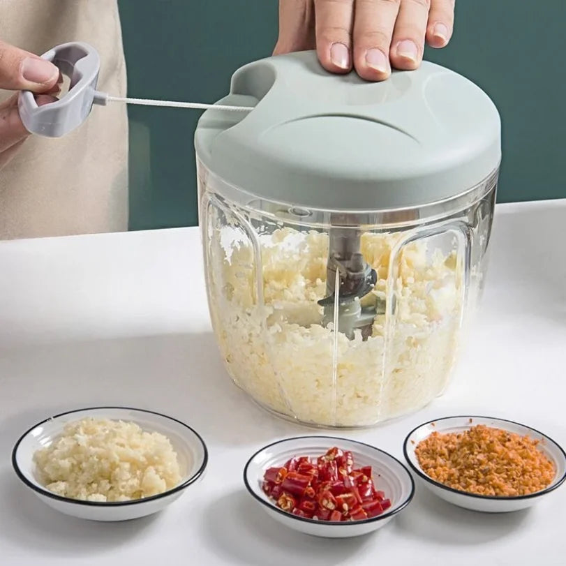 Manual Rope Vegetable Slicer & Food Processor