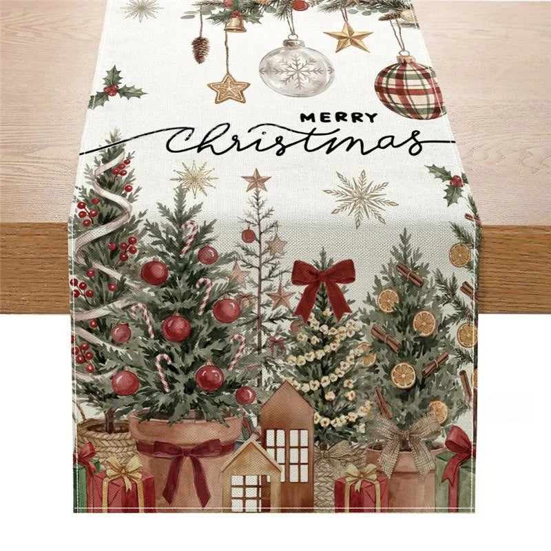 Christmas Tree Table Flag Decoration