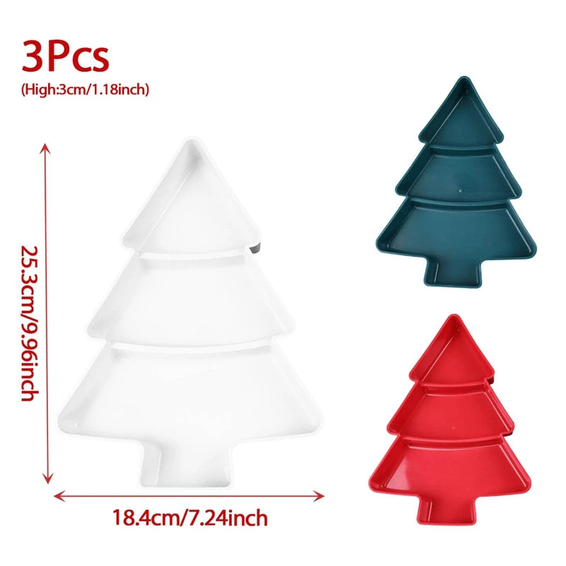 Christmas Tree Fruit Plate Party Decoration