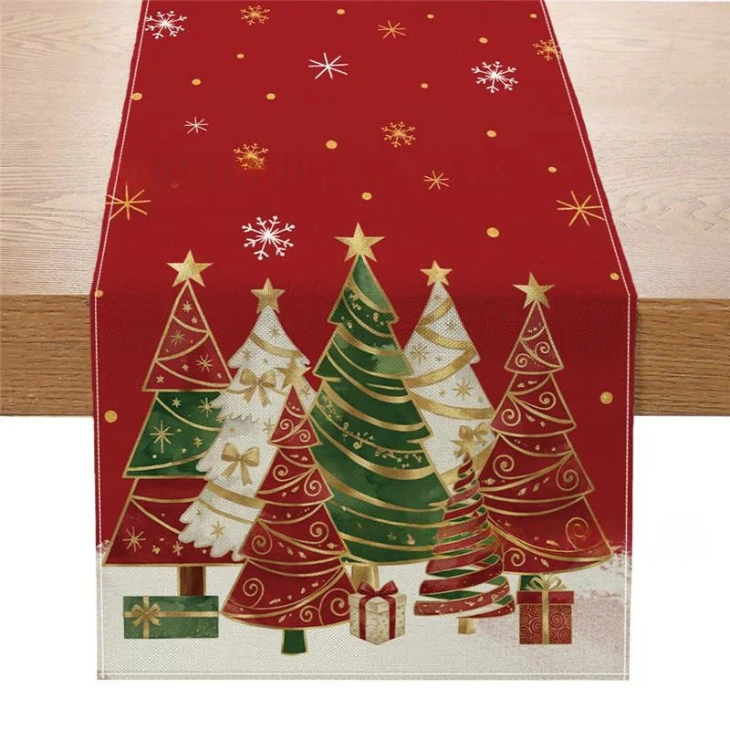 Christmas Tree Table Flag Decoration