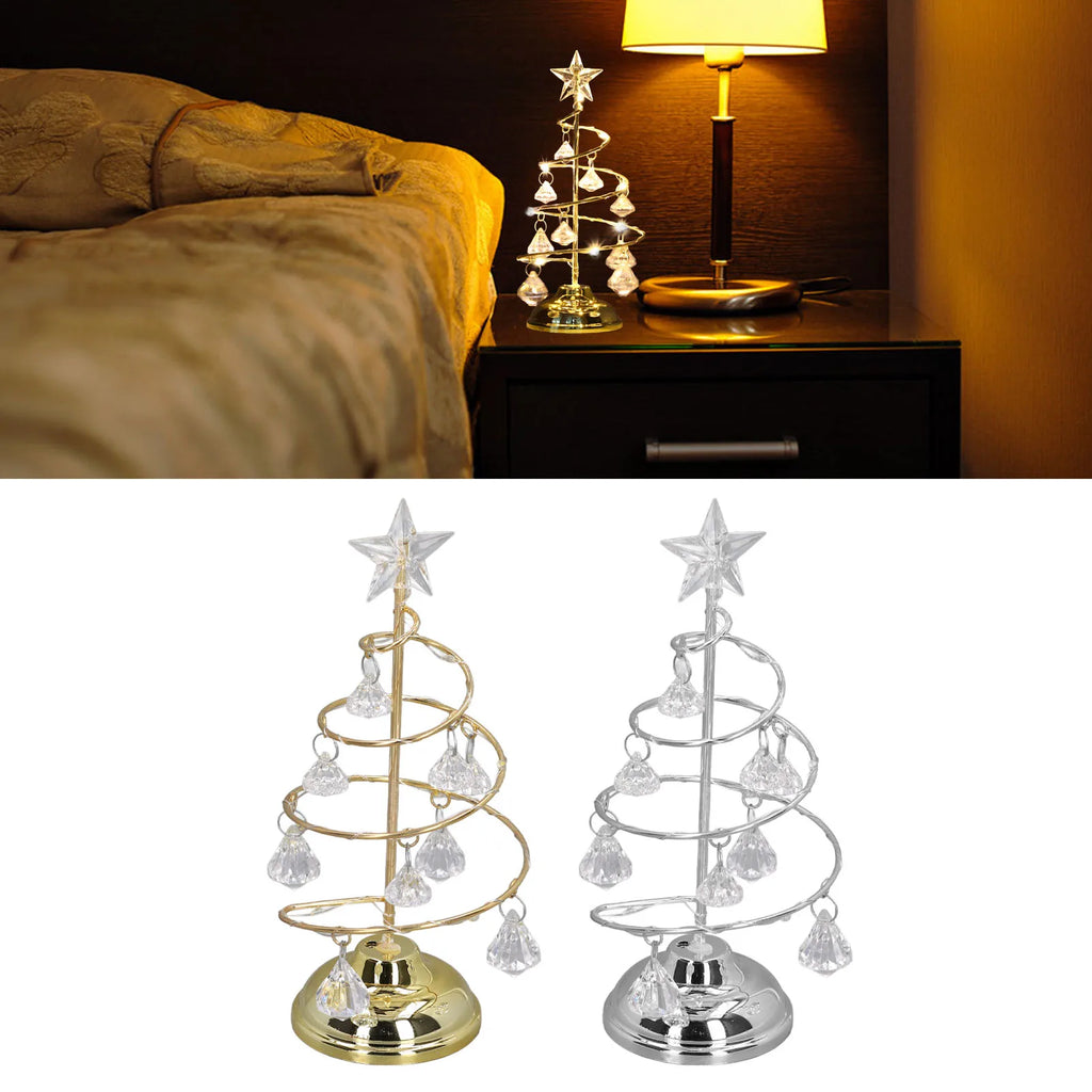 Crystal LED Christmas Tree Night Light
