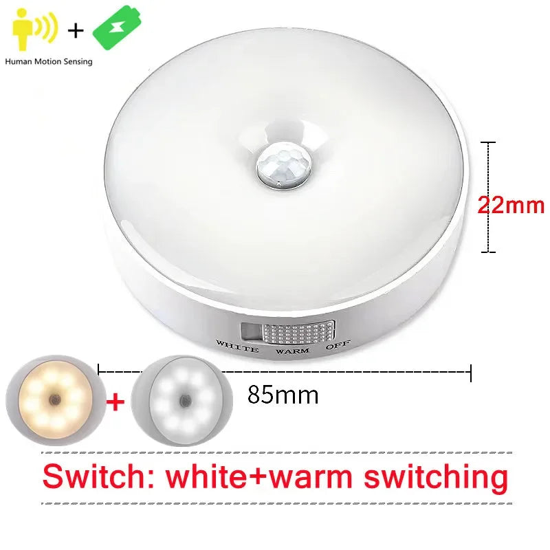 LUXE LINE Motion Sensor Round USB Night Light