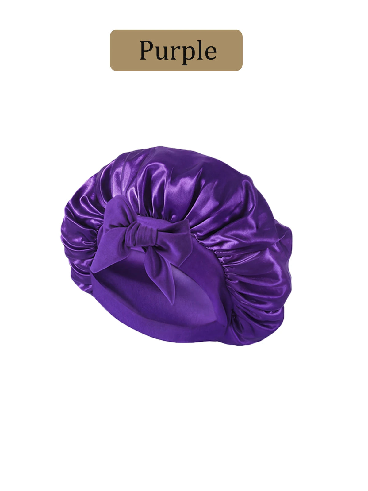 LUXE LINE Satin Silk Sleep Bonnet for Women
