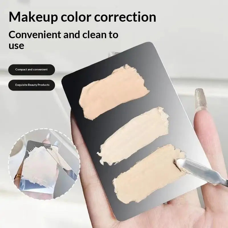 LUXE LINE Makeup Mixer Palette – Foundation, Lipstick & Eyeshadow Mixing Tool with Spatula