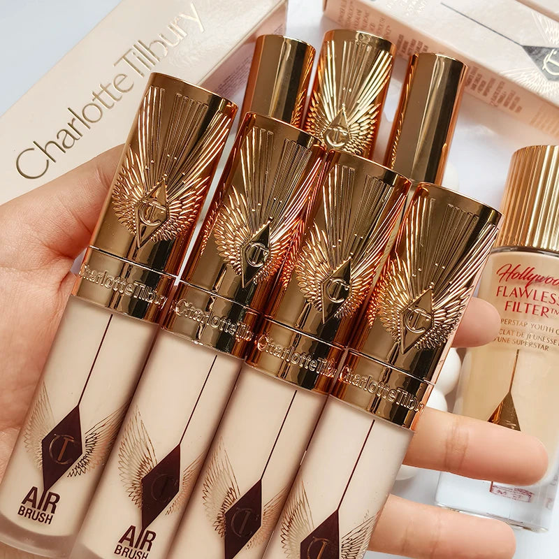 LUXE LINE Charlotte 4-Color Liquid Foundation & Air Cushion – Micro Light Concealer