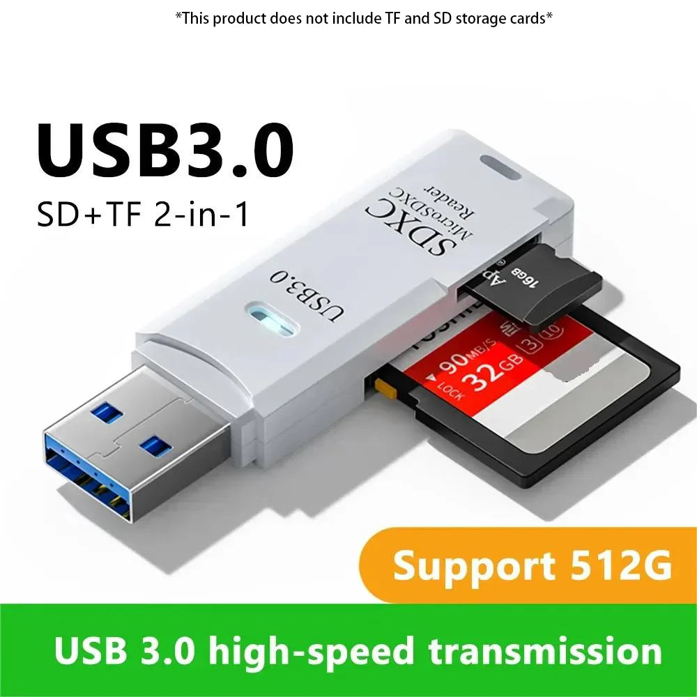 LUXE LINE 2-in-1 USB 3.0 Card Reader