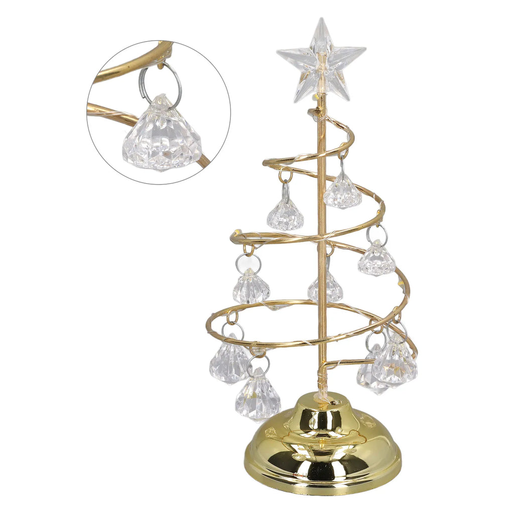 Crystal LED Christmas Tree Night Light