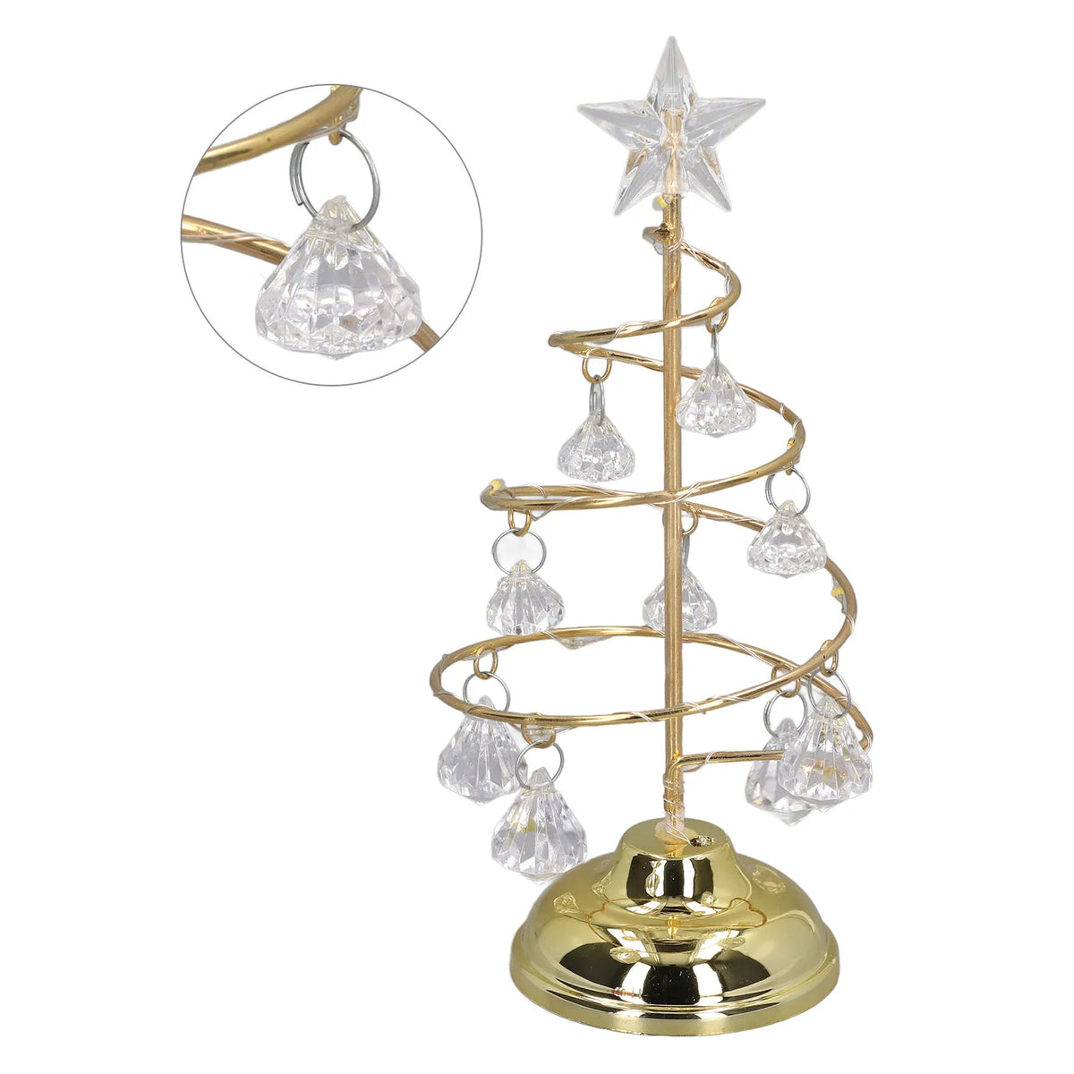Crystal LED Christmas Tree Night Light