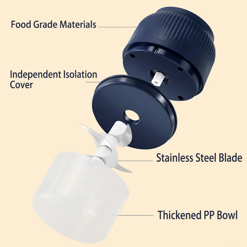 Mini USB Electric Garlic & Vegetable Chopper 250ml