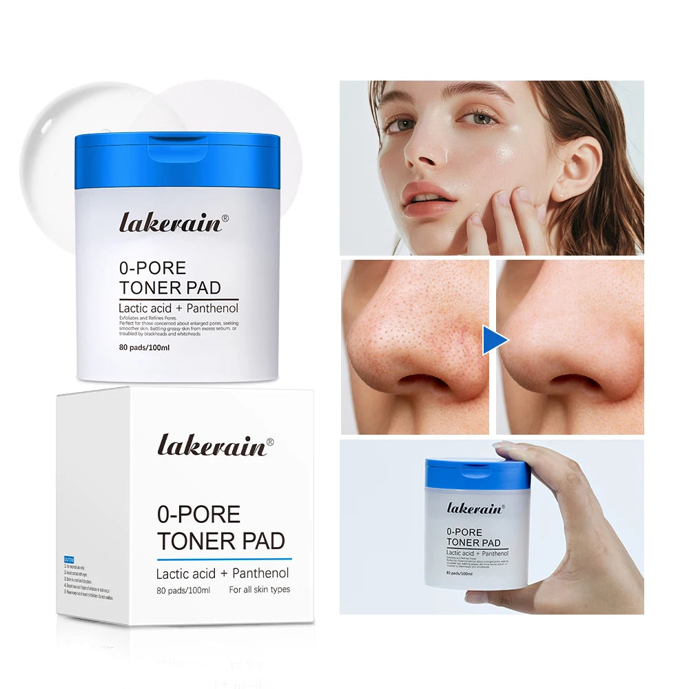 4.5% AHA Lactic Acid 0.45% BHA Pore Toner Pad | Luxe Line Shop