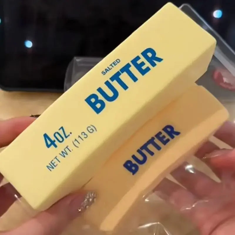 Butter Stick Cheese Squishy Fidget Toy