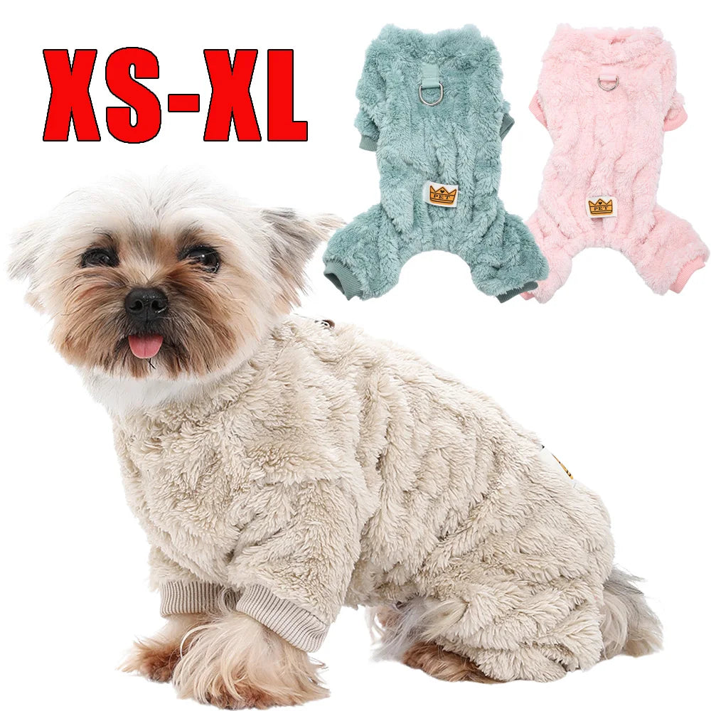 LUXE LINE Cozy Fleece Pet Jumpsuit – Dogs & Cats, XS–XL