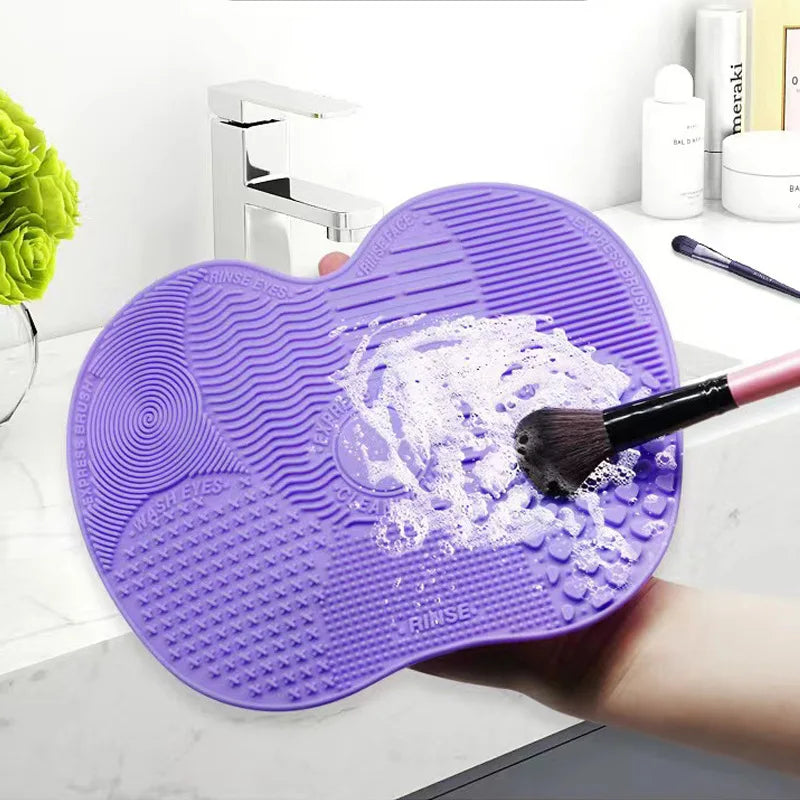 LUXE LINE Silicone Makeup Brush Cleaner Gel & Scrubber Pad