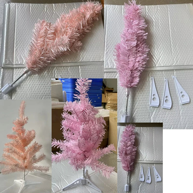 Pink Rose Artificial Christmas Tree