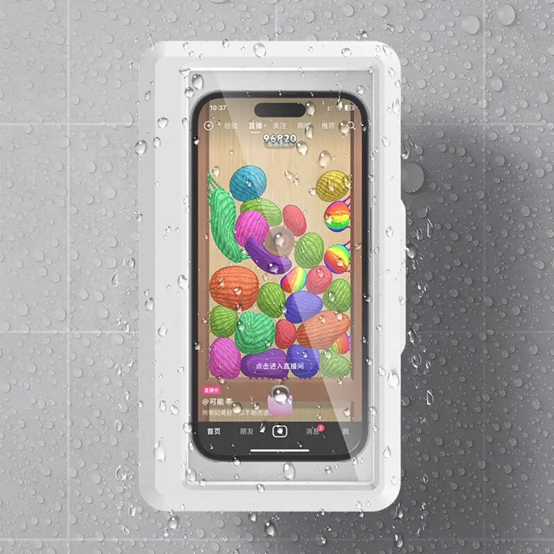 LUXE LINE Waterproof Anti-Fog Shower Phone Holder Case