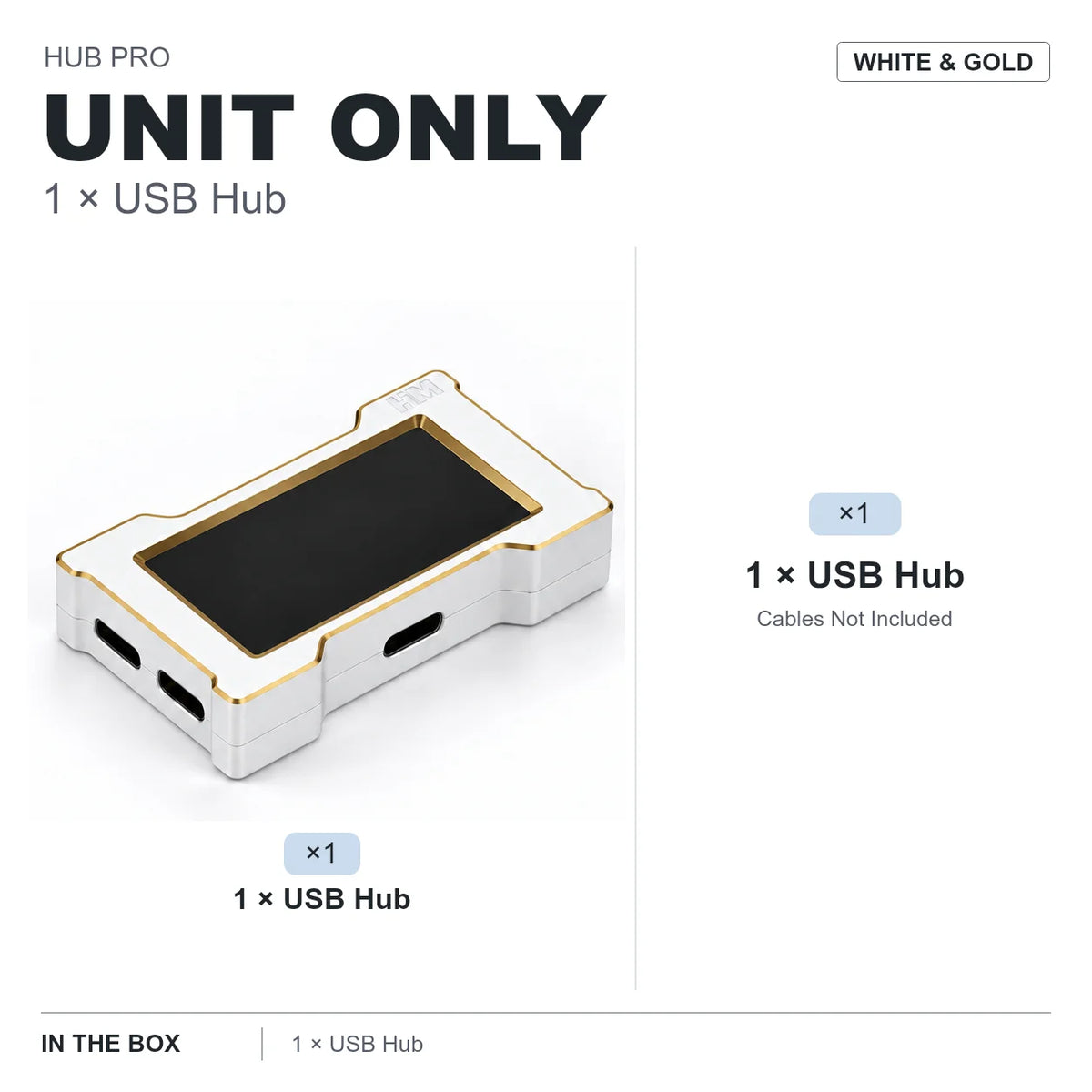 LUXE LINE HMLAB ZNEO Gaming USB Hub – 2-to-3 Port, 8K, RGB Screen