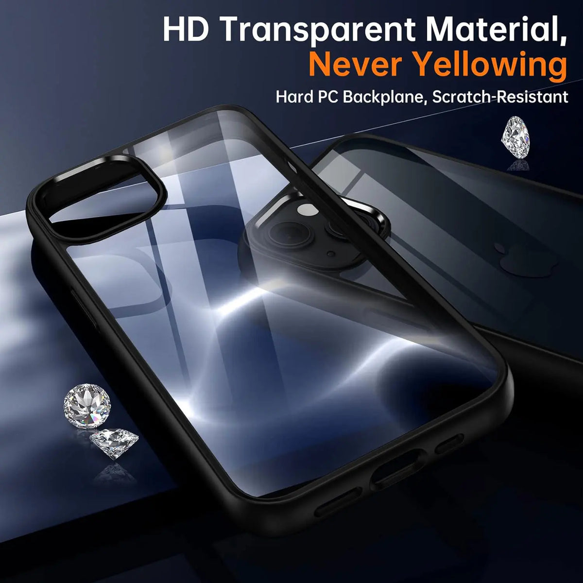 LUXE LINE Transparent Shockproof Phone Case – Silicone Bumper Cover