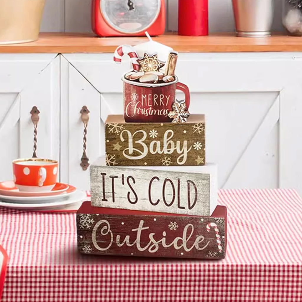 Christmas Tiered Tray Decor