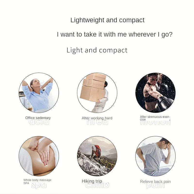 LUXE LINE Massage Gun – Handheld Deep Muscle Massager, 6 Modes & 6 Gears