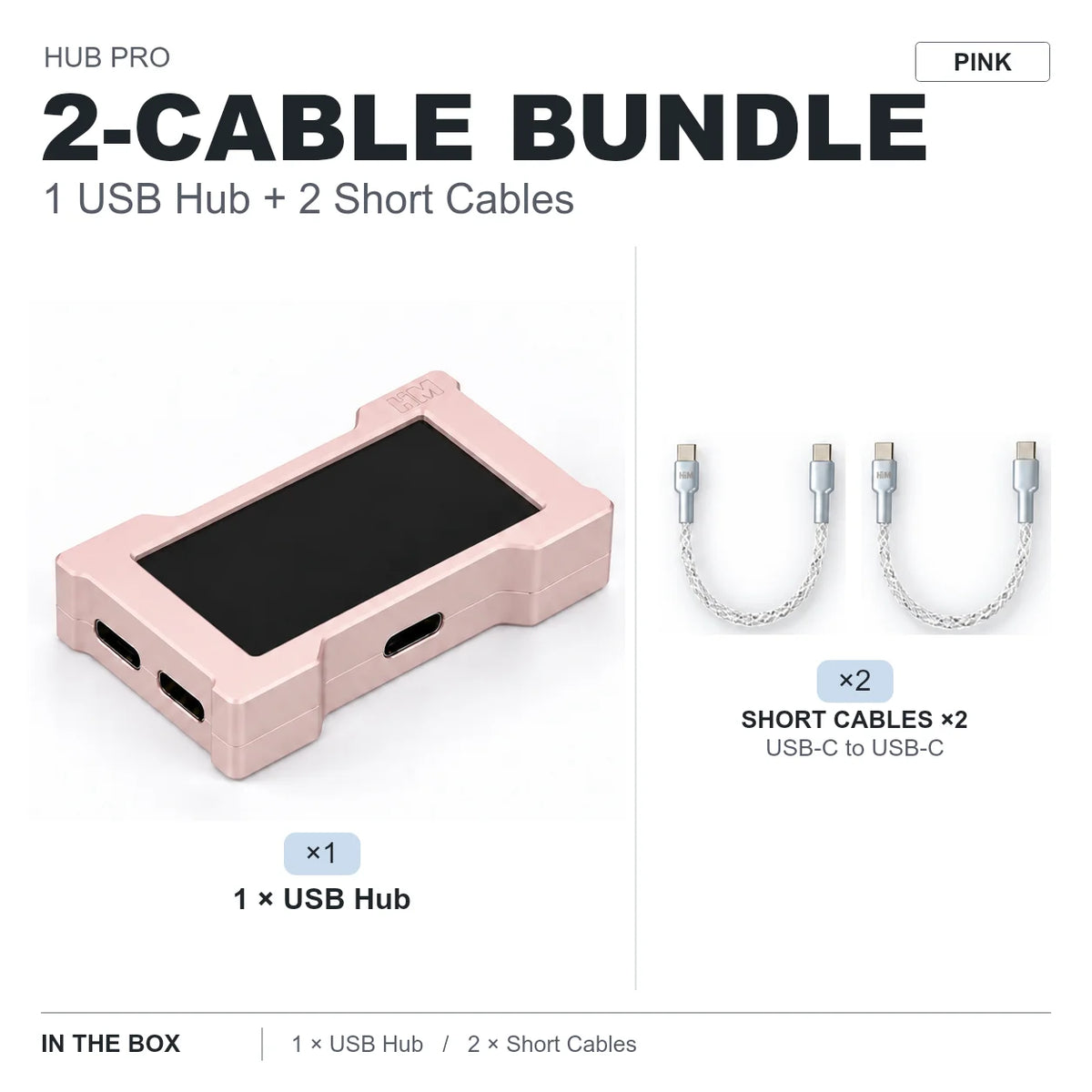 LUXE LINE HMLAB ZNEO Gaming USB Hub – 2-to-3 Port, 8K, RGB Screen