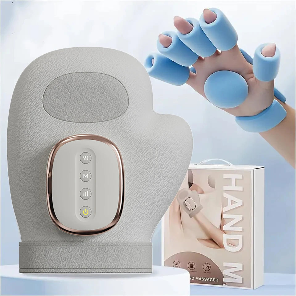 LUXE LINE Electric Hand Massager – Airbag Compression Glove for Finger & Palm Relief