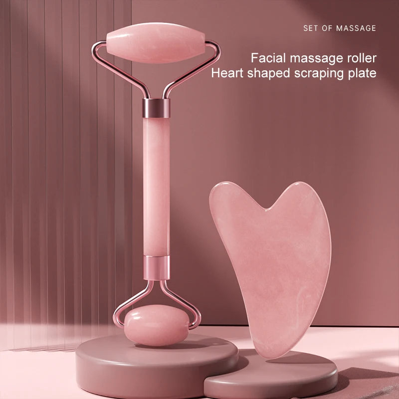 LUXE LINE Facial Roller & Gua Sha Massage Tool