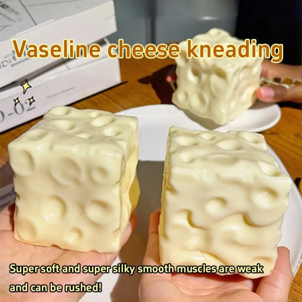 Taba Cheese Cube Squishy Stress Ball