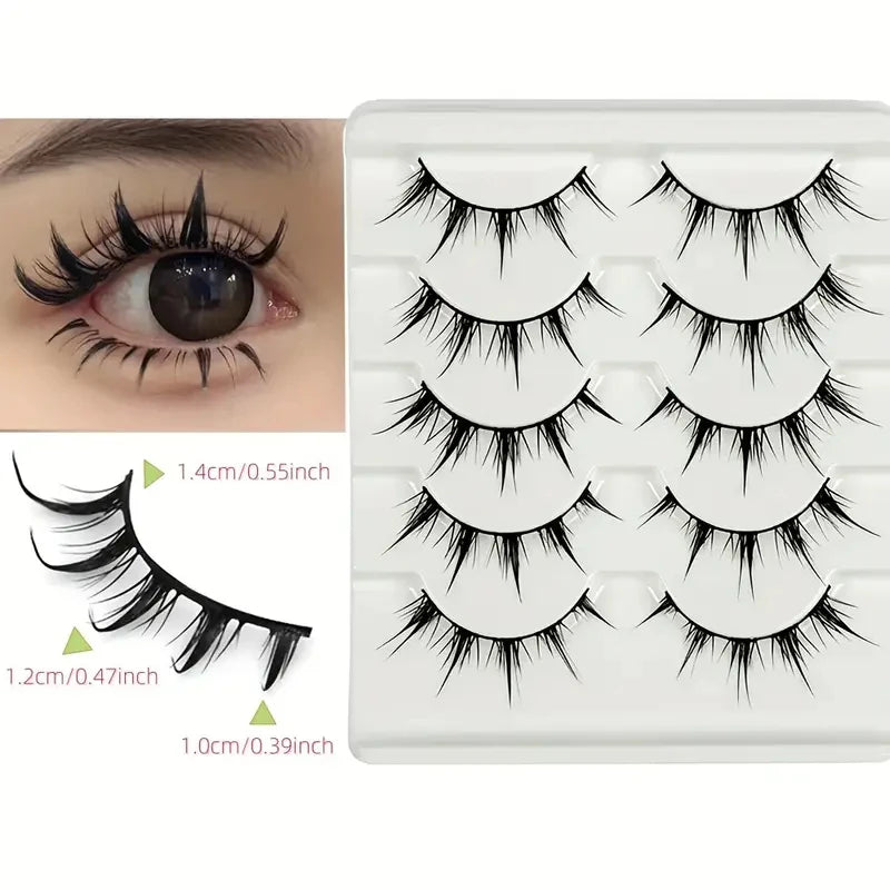 Adelia 5 Pairs of Anime-Style False Eyelashes