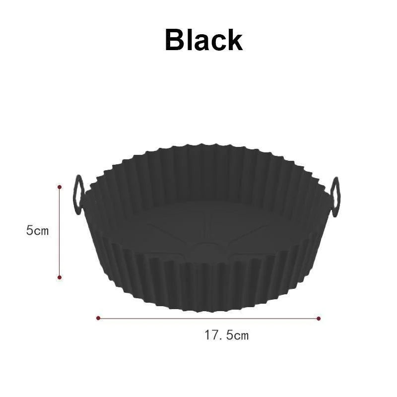 LUXE LINE Air Fryer Silicone Liner – Reusable Non-Stick Basket Pot