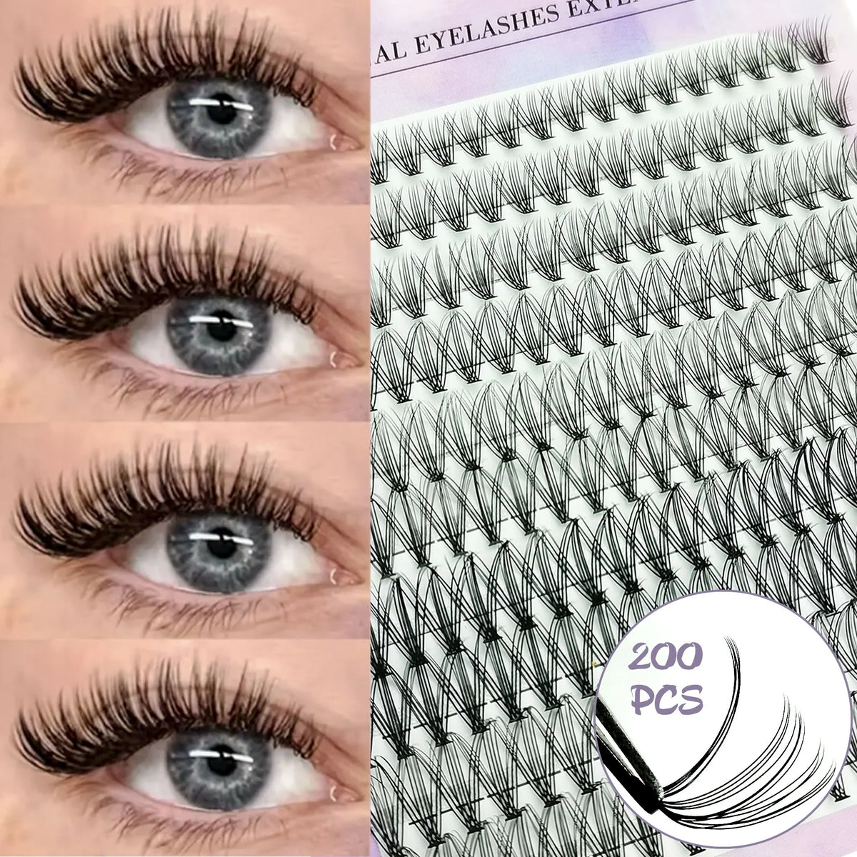Starr 200 Clusters Eyelashes