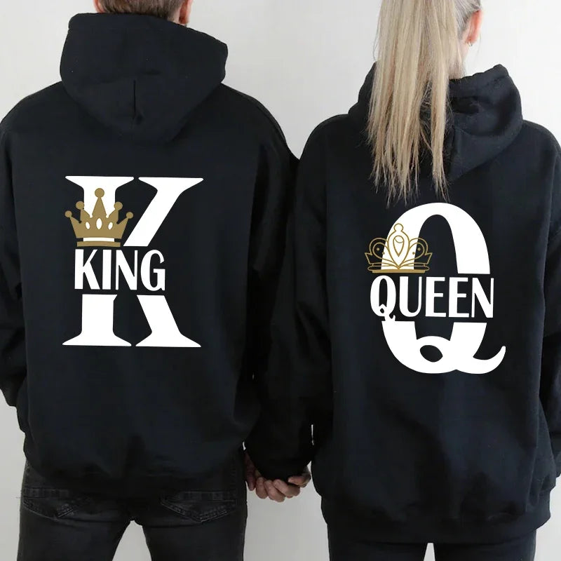 King and Queen Mens and Womens Hoodies
