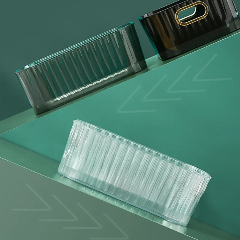 LUXE LINE Acrylic Organizer – Rectangular Bathroom & Makeup Storage for Bedroom & Living Room