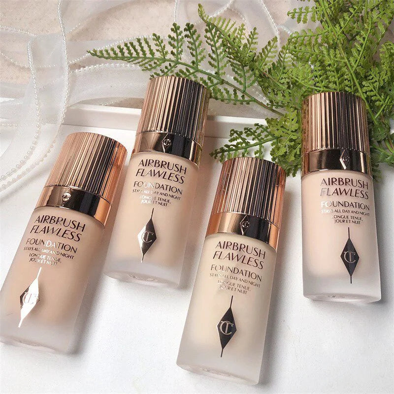 LUXE LINE Charlotte 4-Color Liquid Foundation & Air Cushion – Micro Light Concealer