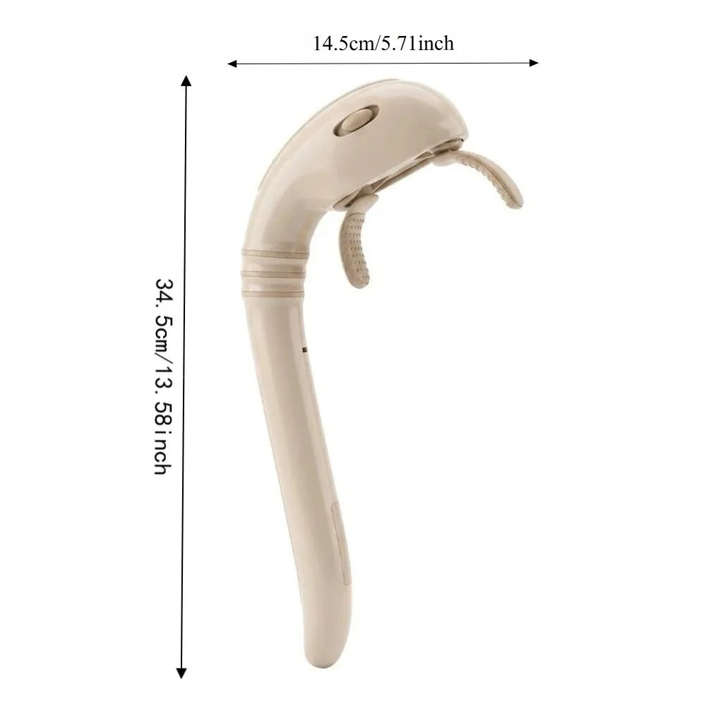 LUXE LINE Long Handle Handheld Massager – Kneading Relief for Shoulder & Neck