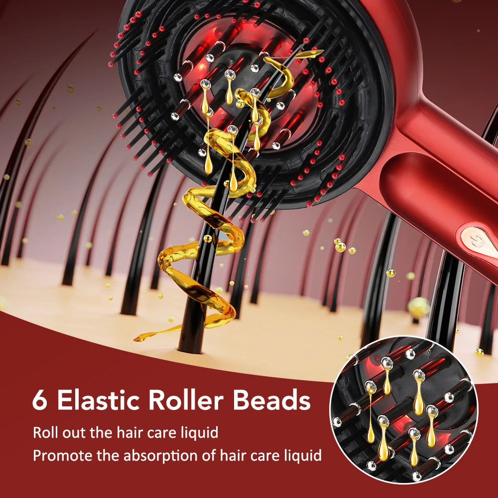 LUXE LINE Scalp Massage Comb with Red Light