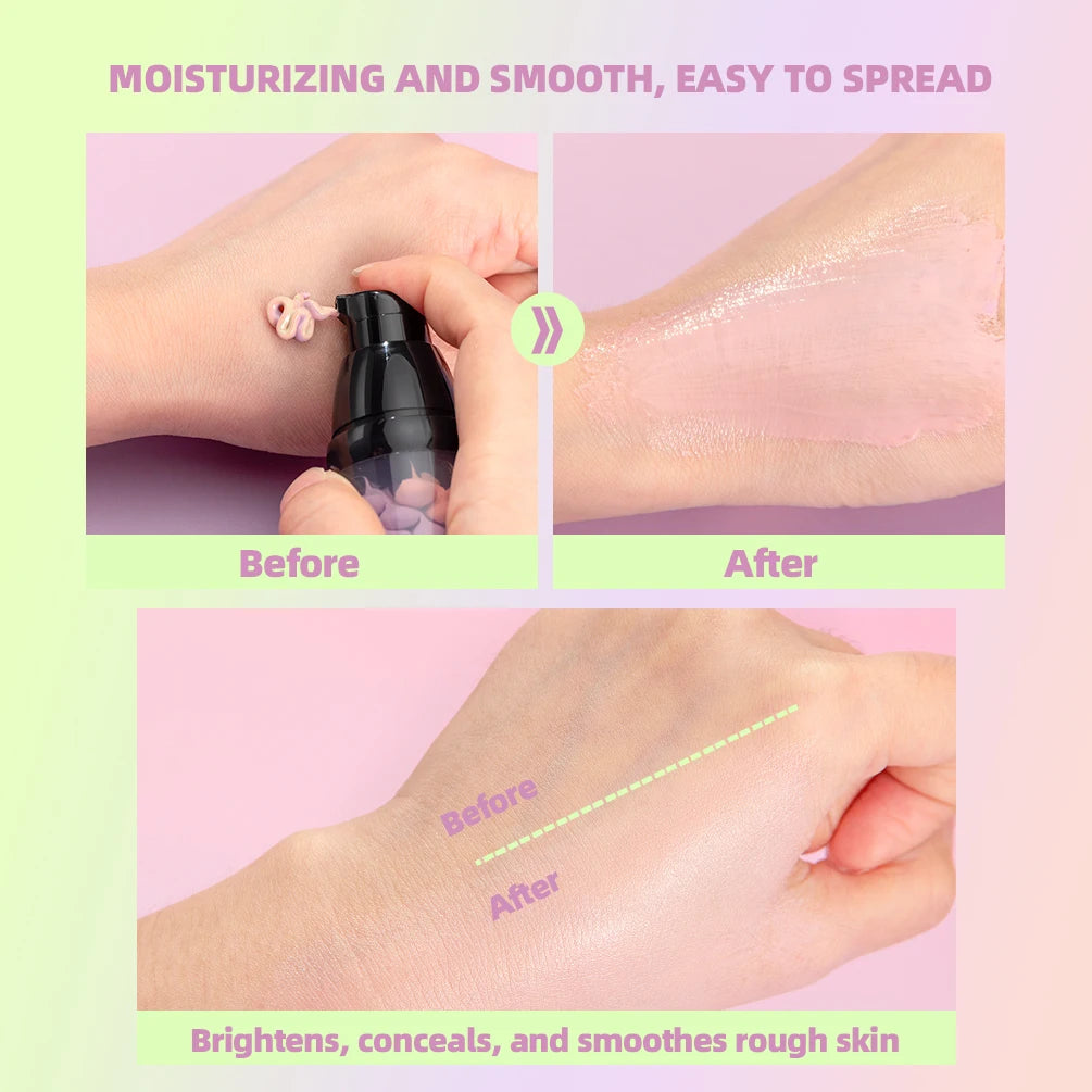 QIBEST Tri-Color Brightening Primer