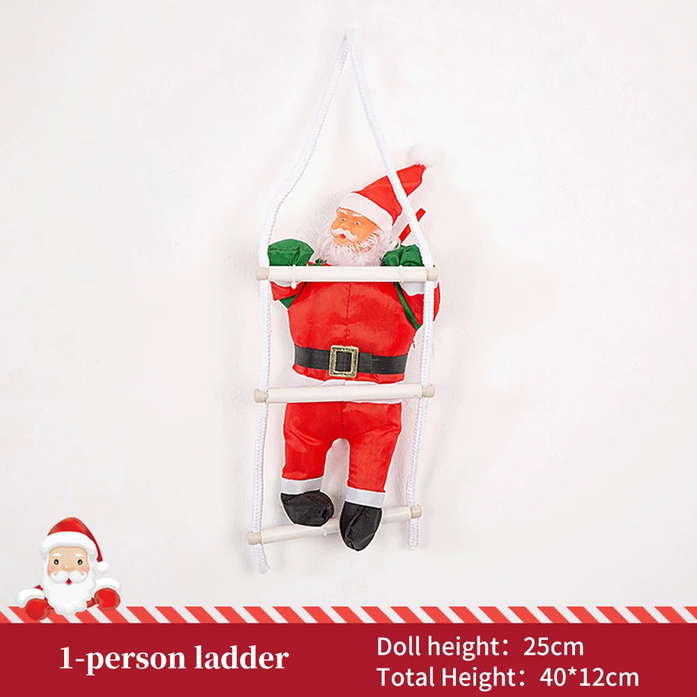 Christmas Santa Claus Rope Ladder Ornament