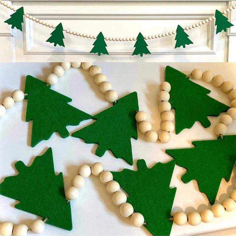Rustic Farmhouse Christmas Garland Banner