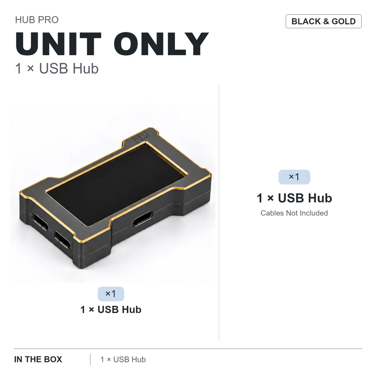 LUXE LINE HMLAB ZNEO Gaming USB Hub – 2-to-3 Port, 8K, RGB Screen