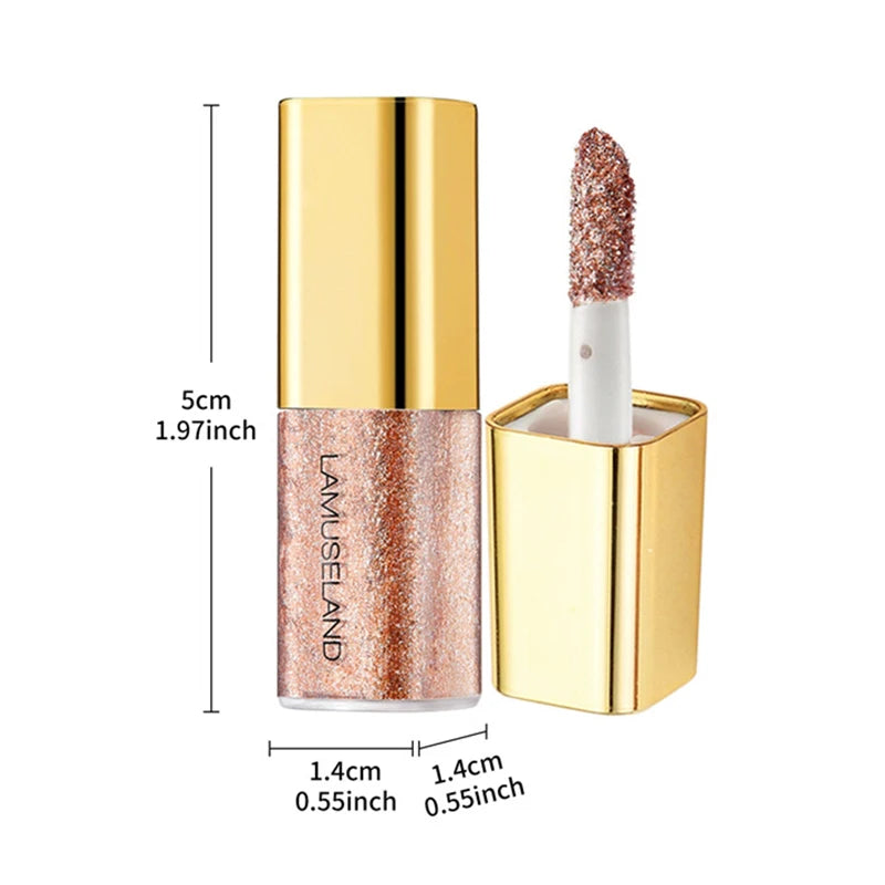 8-Color Pearlescent Shimmer Liquid Eyeshadow Set