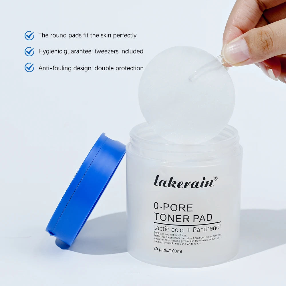 4.5% AHA Lactic Acid 0.45% BHA Pore Toner Pad | Luxe Line Shop