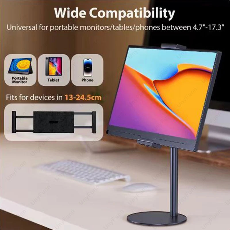 LUXE LINE Adjustable Height Desktop Monitor & Tablet Stand