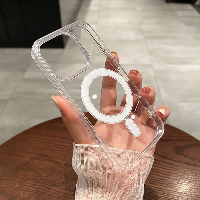LUXE LINE MagSafe Clear Shockproof iPhone Case