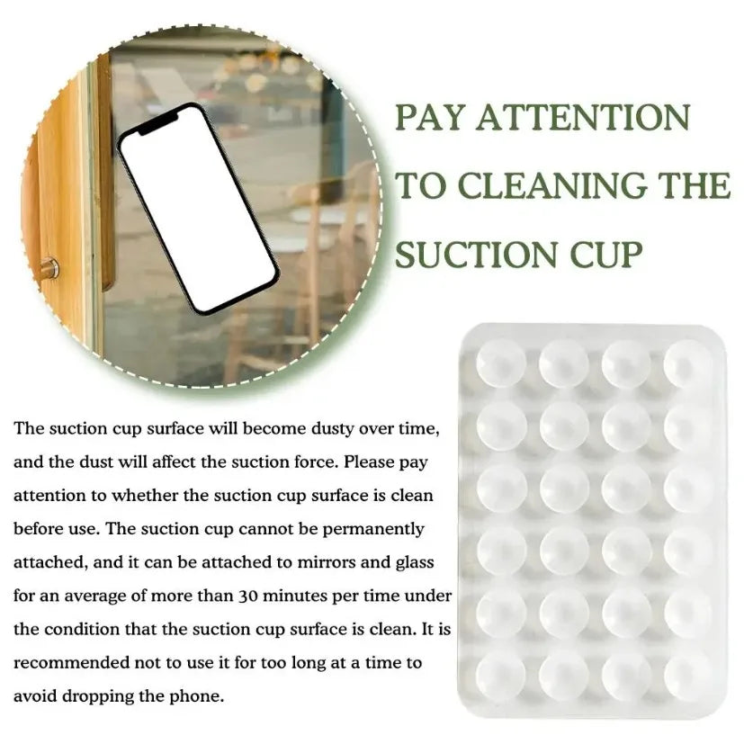 LUXE LINE Silicone Suction Cup Phone Holder Wall Mount